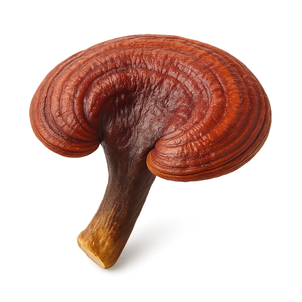 Rituya. Brown mushroom on a white background
